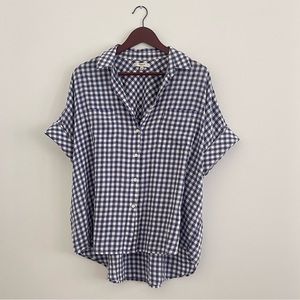Madewell Courier Button-down Shirt, L, Blue Gingham